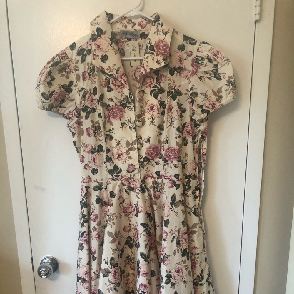 Floral plus size dress